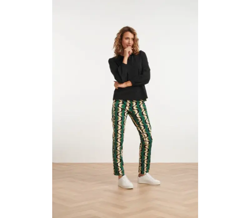 Smashed Lemon Pants Travel Multicolour Petrol