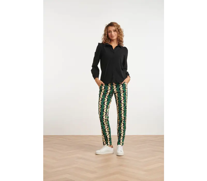 Smashed Lemon Pants Travel Multicolour Petrol