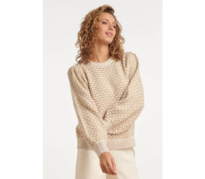 Smashed Lemon Knit Lurex Sand Gold