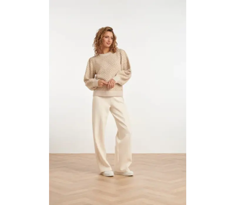 Smashed Lemon Knit Lurex Sand Gold