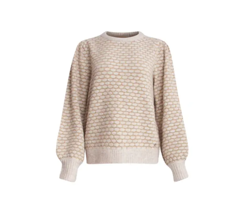 Smashed Lemon Knit Lurex Sand Gold