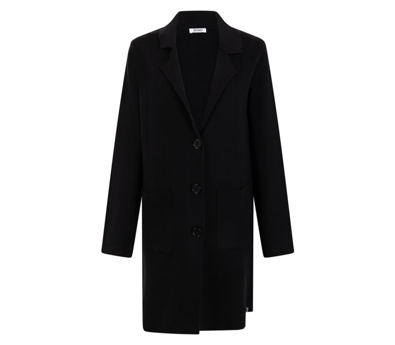 Zoso Knitted Cardigan Black