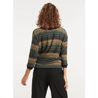 Smashed Lemon Top Zig Zag Petrol Multicolour