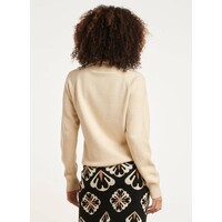 Smashed Lemon Knit met Knopen Sand