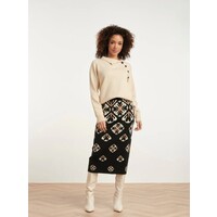 Smashed Lemon Knit met Knopen Sand