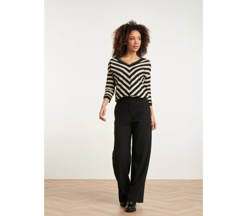 Smashed Lemon Top Strepen Off White Black