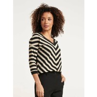Smashed Lemon Top Strepen Off White Black