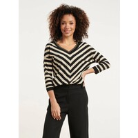 Smashed Lemon Top Strepen Off White Black