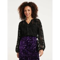 Smashed Lemon Blouse Zebra Black