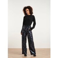 Smashed Lemon Knit Top Lurex Black