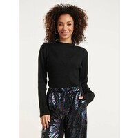 Smashed Lemon Knit Top Lurex Black