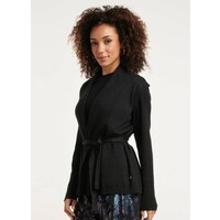 Smashed Lemon Knit Gilet Lurex Black