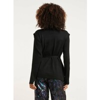 Smashed Lemon Knit Gilet Lurex Black
