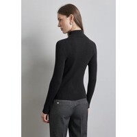 Street One Basic Rollneck Ribbed Black