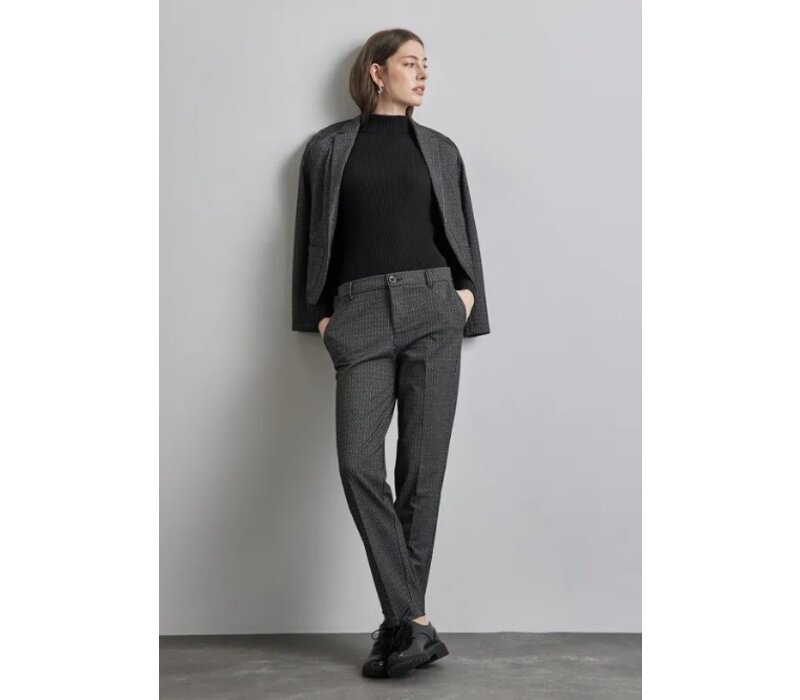 Street One Basic Rollneck Ribbed Black