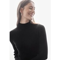 Street One Basic Rollneck Ribbed Black