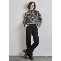 Street One Graphical Jacquard Sweater Black