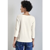 Street One Rib Structure Shirt Lucid White