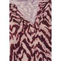Street One Printed Mat-Mix Shirt Mulberry Red