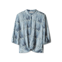 Helena Hart Top Knot Print Wax Blauw