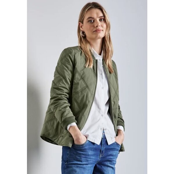 Street One Diamond Quilt Bomber Jacket 