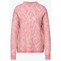 Street One Turtle Neck Jacquard Sweater Sugar Coral Melange
