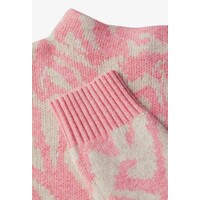 Street One Turtle Neck Jacquard Sweater Sugar Coral Melange