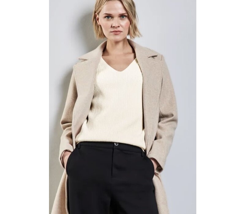 Street One Cosy V-Neck Sweater Lucid White