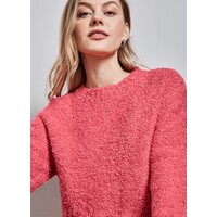 Street One Fancy Round Neck Sweater Sugar Coral