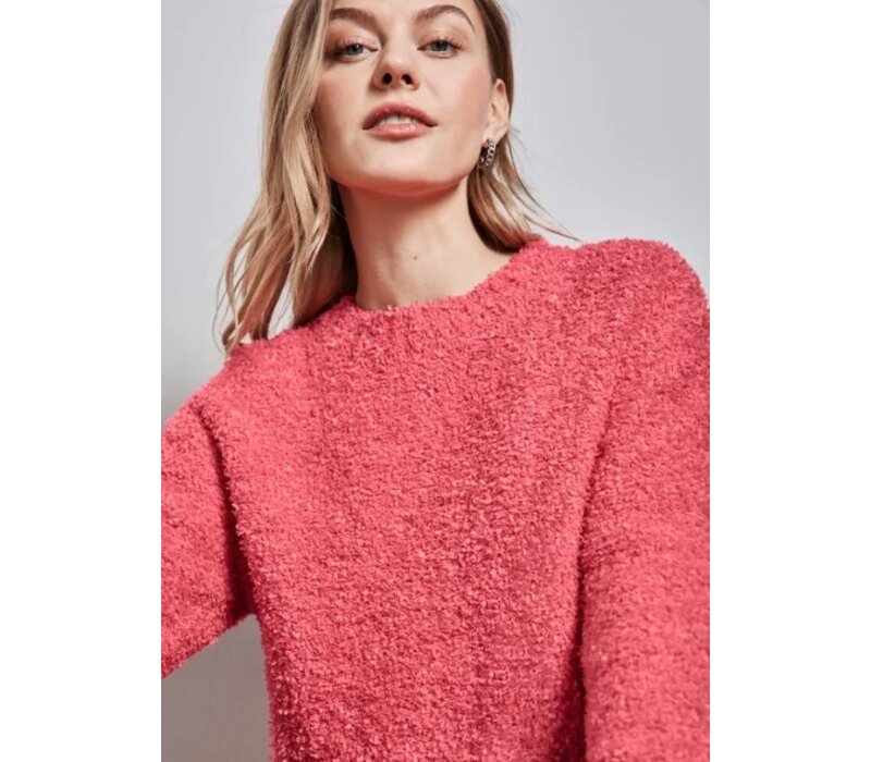 Street One Fancy Round Neck Sweater Sugar Coral
