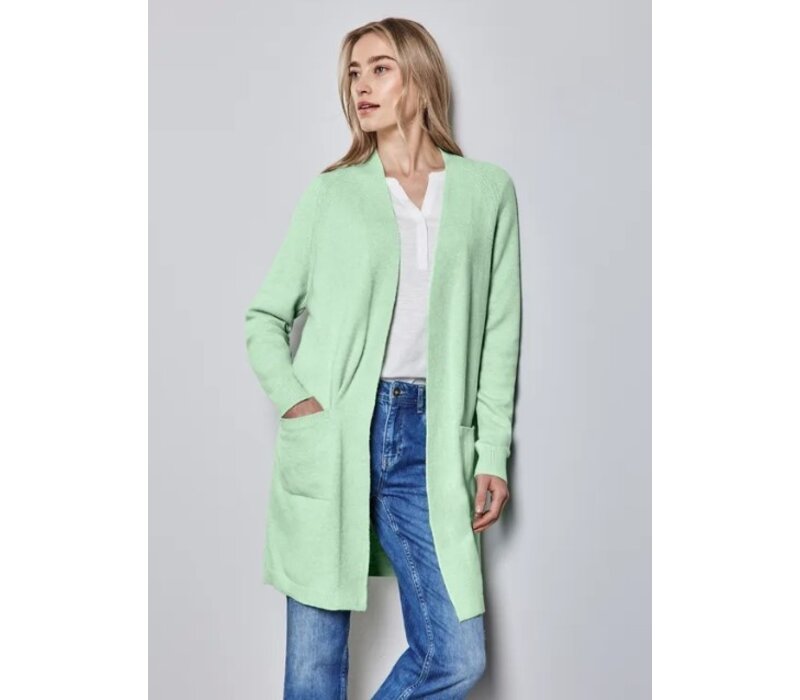 Street One Long Easy Cardigan Milky Green Melange