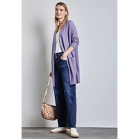 Street One Long Easy Cardigan Viola Lilac Melange