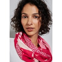 Street One Color Print Loop Sjaal Strong Red
