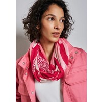 Street One Color Print Loop Sjaal Strong Red