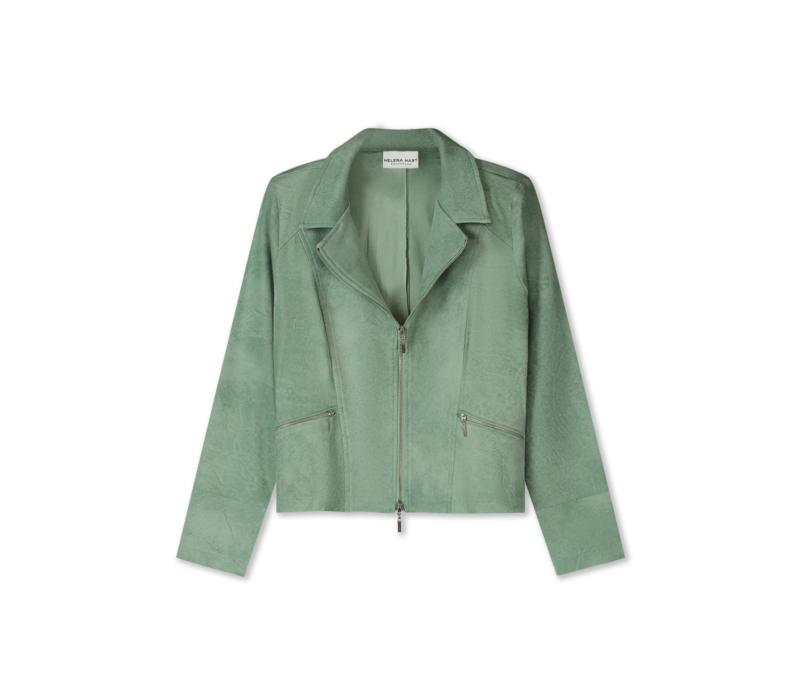 Helena Hart Zipper Biker Licht Groen
