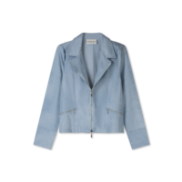 Helena Hart Zipper Biker Licht Blauw