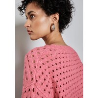 Street One Open Structure Sweater Sugar Coral Melange