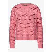 Street One Open Structure Sweater Sugar Coral Melange