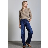 Street One Open Structure Sweater Honey Sand Melange