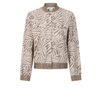 Zoso Print Travel Jacket Sand Taupe