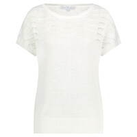 Red Button Jerry Top Off White