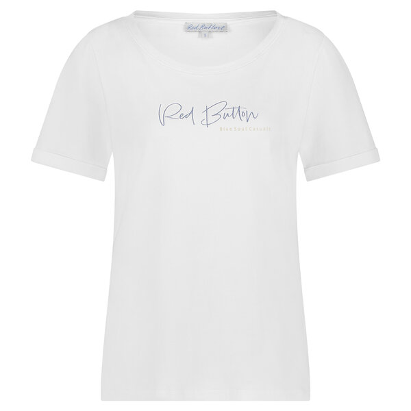 Red Button Tee Temmy Logo 