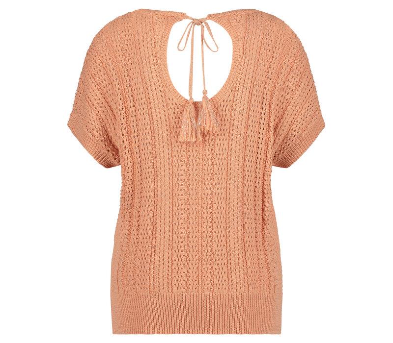 Red Button Jerry Lurex Ajour Coppertan