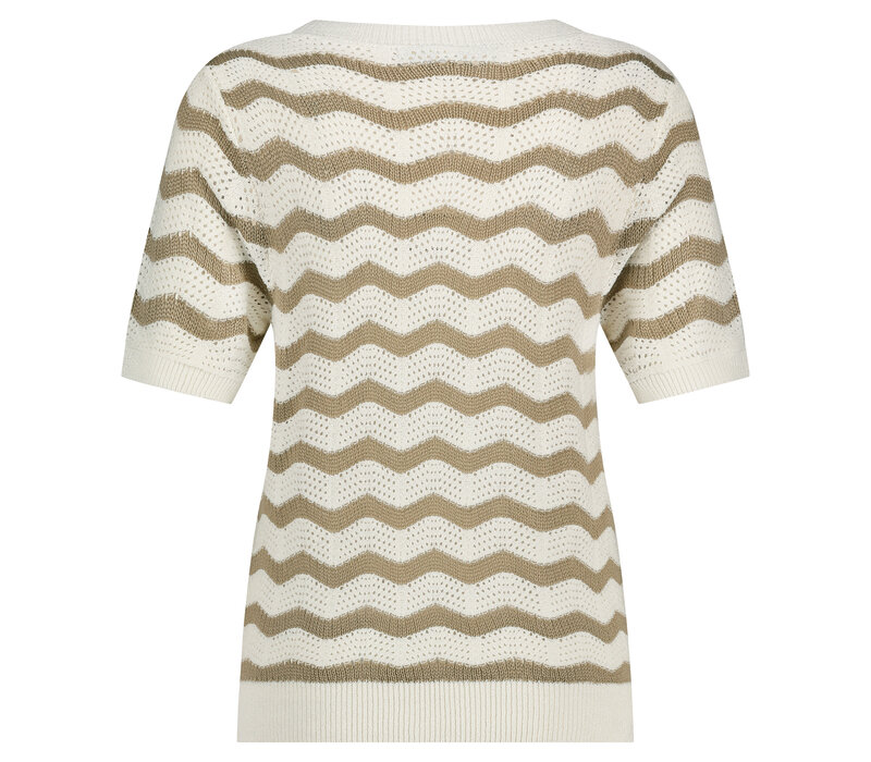 Red Button Sweet Zigzag Pebble