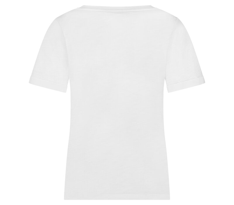 Red Button Tee Temmy Block Summersage