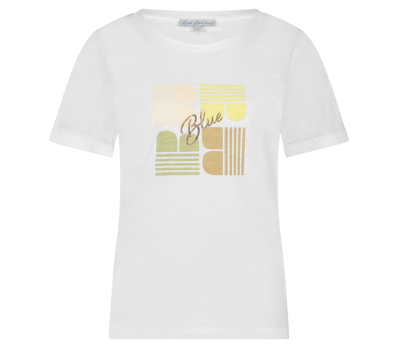 Red Button Tee Temmy Block Summersage