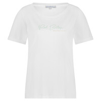 Red Button Tee Temmy Logo Mint