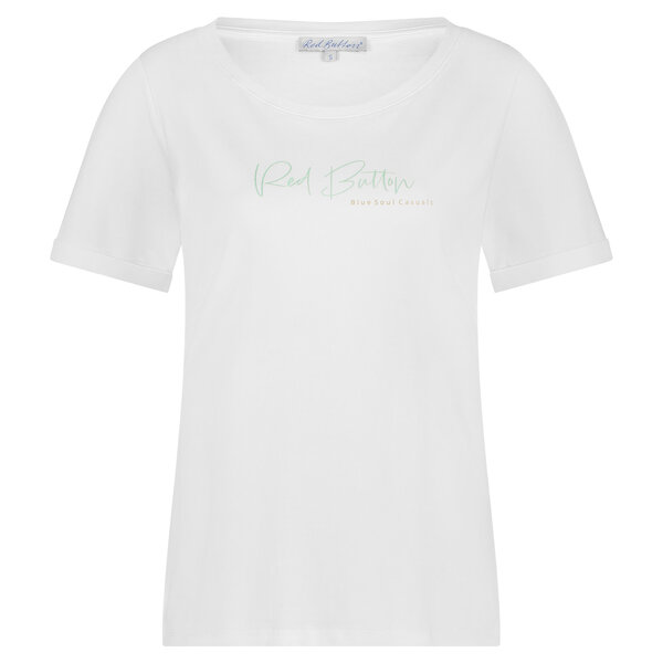 Red Button Tee Temmy Logo 