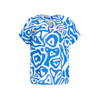 Smashed Lemon Top Cobalt Blue White
