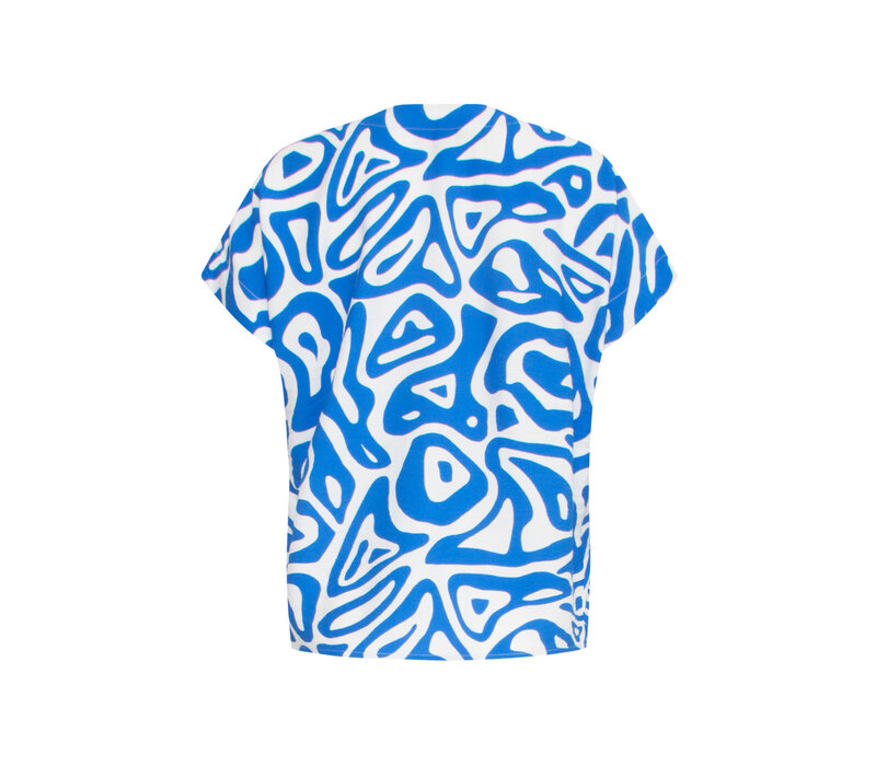 Smashed Lemon Top Cobalt Blue White